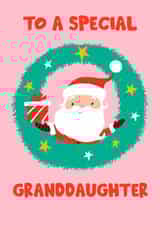 Granddaughter illustration Christmas Card 17030 created by Dale Simpson
