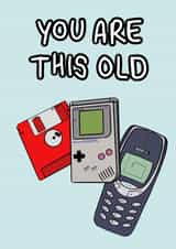 retro 1990s Birthday Card 18933 created by Doublea