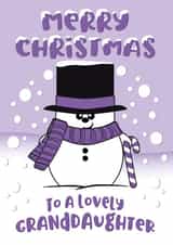 snowman illustration Christmas Card 7667 created by Krimbles
