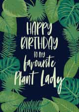 Favourite Plant Lady Birthday Card created by Sweetlove Press