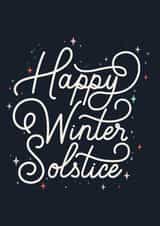 winter solstice yule Christmas Card 20898 created by Lauren Heimsoth