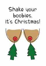 Boobs Boobies Christmas Card 16067 created by Oh You Know Aaron