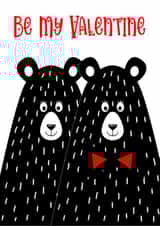 bear adult Valentines Day Card 13798 created by CardandFast