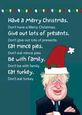 festive boris Christmas Card 46100 created by KC Designs