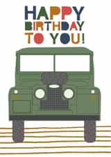 land rover landrover Birthday Card 20007 created by Hannah Rogers