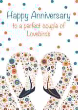 Cute Anniversary card - Lovebirds created by Ashley Roberts