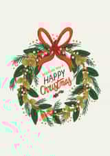 wreath wishing Christmas Card 18575 created by Rock Paper Scissors