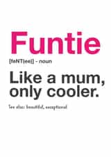 Funtie card created by Yeti Design