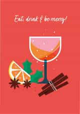 eat drink Christmas Card 20286 created by Neil Clark