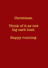 running card christmas card Card 36802 created by Running Cards UK