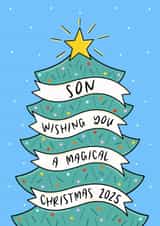 Magical Christmas Wishes Son Christmas 2025 Card created by Muses & May 