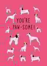 dog pawsome Thank You Card 18808 created by Aimee Smith