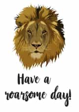 roarsome day birthday card Card 39879 created by MerryNotesDesigns