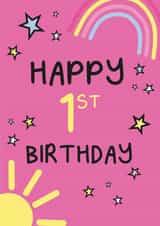 1st 1 Birthday Card 20632 created by The Happy Company
