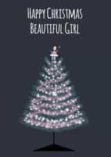 beautiful girl Christmas Card 15481 created by The Decaffeinated Squirrel