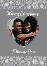 Personalised Christmas Photo Card created by Filthy Sentiments - Classic Christmas Card - To The One I Love