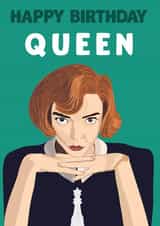 Queen's Gambit Netflix Birthday Card 16654 created by David Rudd