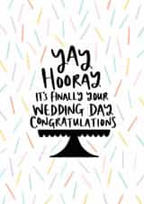 Yay, Hooray, Wedding Day Card created by Muses & May 