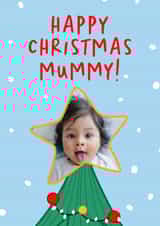 Personalised Christmas Photo Card created by The Cake Thief - Cute Christmas Card - Mummy - Christmas Tree