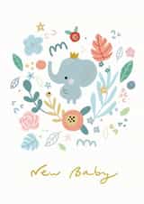 New baby Elephant New Baby Card 20875 created by Alicia Cambridge