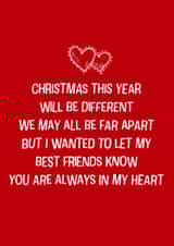 Always Bestfriends Christmas Card 42638 created by Jenny Bowman