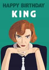 Queen's Gambit Beth Harmon Birthday Card 16655 created by David Rudd