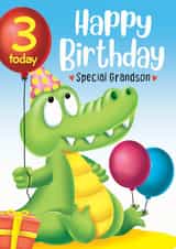 crocodile Animals Birthday Card 20688 created by Trudles Doodles Handmade