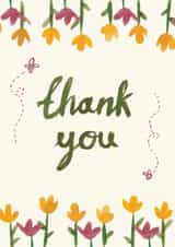 adult bee Thank You Card 22325 created by Bethany Christou