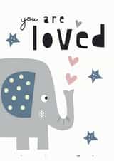 elephant get well Christmas Card 17907 created by Jayne Schofield