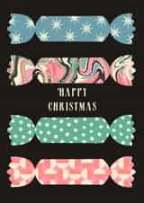 arty happy Christmas Card 16480 created by Kerri Brown