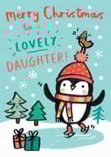 penguin lovely Christmas Card 18307 created by Jenny Seddon