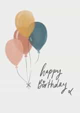 Happy birthday Balloons  Card 46215 created by Megan Grace