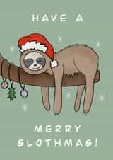 Animals Baubles Christmas Card 46221 created by Acorn Illustrations