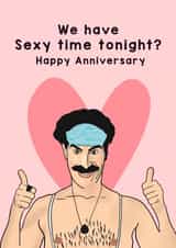 Borat anniversary created by Lucy Rose Party