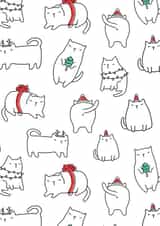 cat present Christmas Card 22923 created by Anna Alekseeva