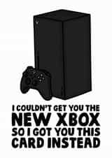 I couldn't get the new Xbox card created by Studio Doodles