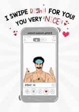 Borat Tinder created by Lucy Rose Party