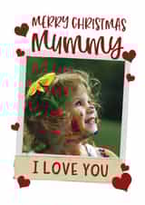 Personalised Christmas Photo Card created by Giddy Kipper - Cute Christmas Card - To Mummy