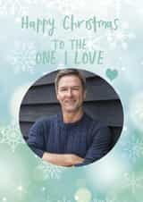 Personalised Christmas Photo Card created by Giddy Kipper - Cute Christmas Card - To The One I Love