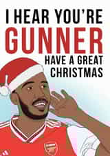 Arsenal Christmas Card - Aubameyang created by Bonne Nouvelle