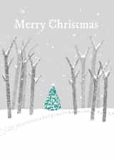 tree woods Christmas Card 42312 created by Tutti Frutti Designs