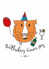 Birthday GINea Pig Card created by Crafted By Cat