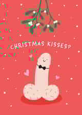 Christmas Kisses Cheeky Christmas Card created by Fliss Muir