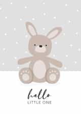 hello little one bunnie New Baby Card 16008 created by Laura