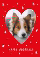 Personalised Christmas Photo Card created by Megan Claire - Cute Christmas Card - From The Dog - Happy Woofmas!