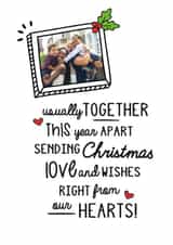 Personalised Christmas Photo Card created by Jodie Gaul & Co - Heartfelt Christmas Card - Poem