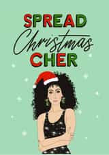 spread cher Christmas Card 19090 created by rachels_type