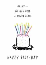humour cake Birthday Card 16466 created by Jessica Eyre