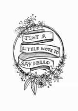 hello just a note Just because Card 20954 created by Elizabeth Sweeney