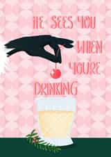 booze alcohol Christmas Card 16482 created by Kerri Brown